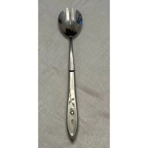 Vintage Imperial USA Stainless Solid Smooth Cold Meat‎ Serving Fork 11.5"